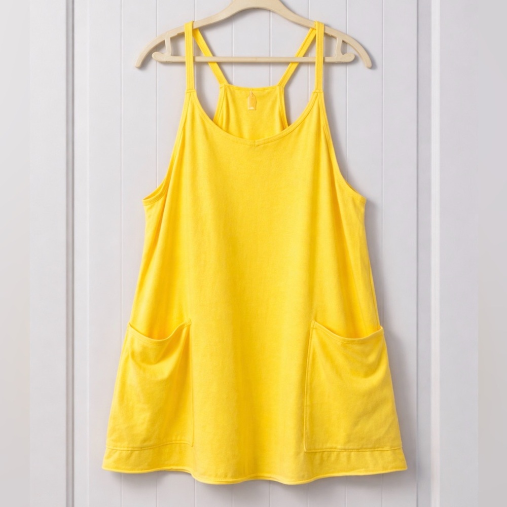 FP Movement by Free People Hot Shot Mini Dress in Mango ~ Size Large ~ NWOT - Picture 4 of 12